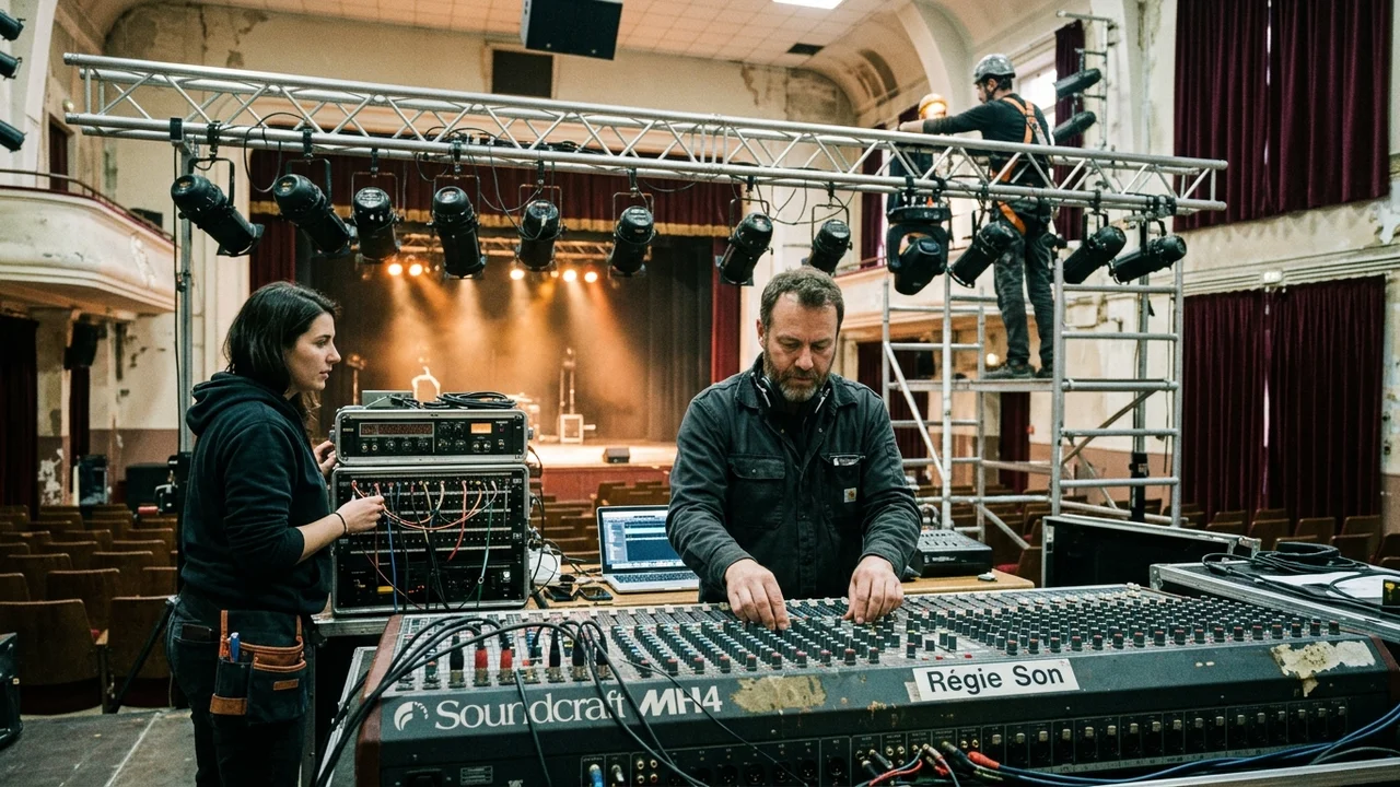 Régie sonore et réglage acoustique en direct